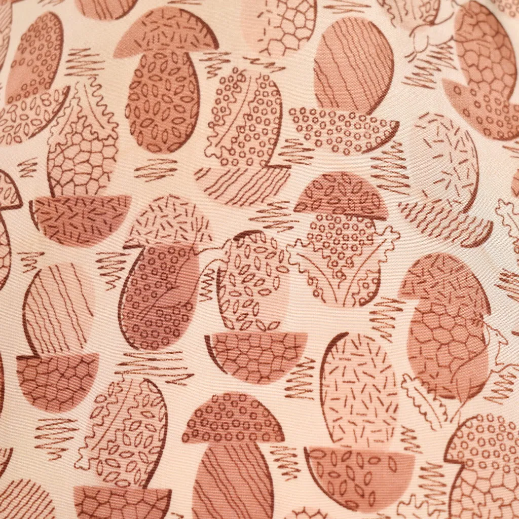 1950s Abstract Mushroom Dress