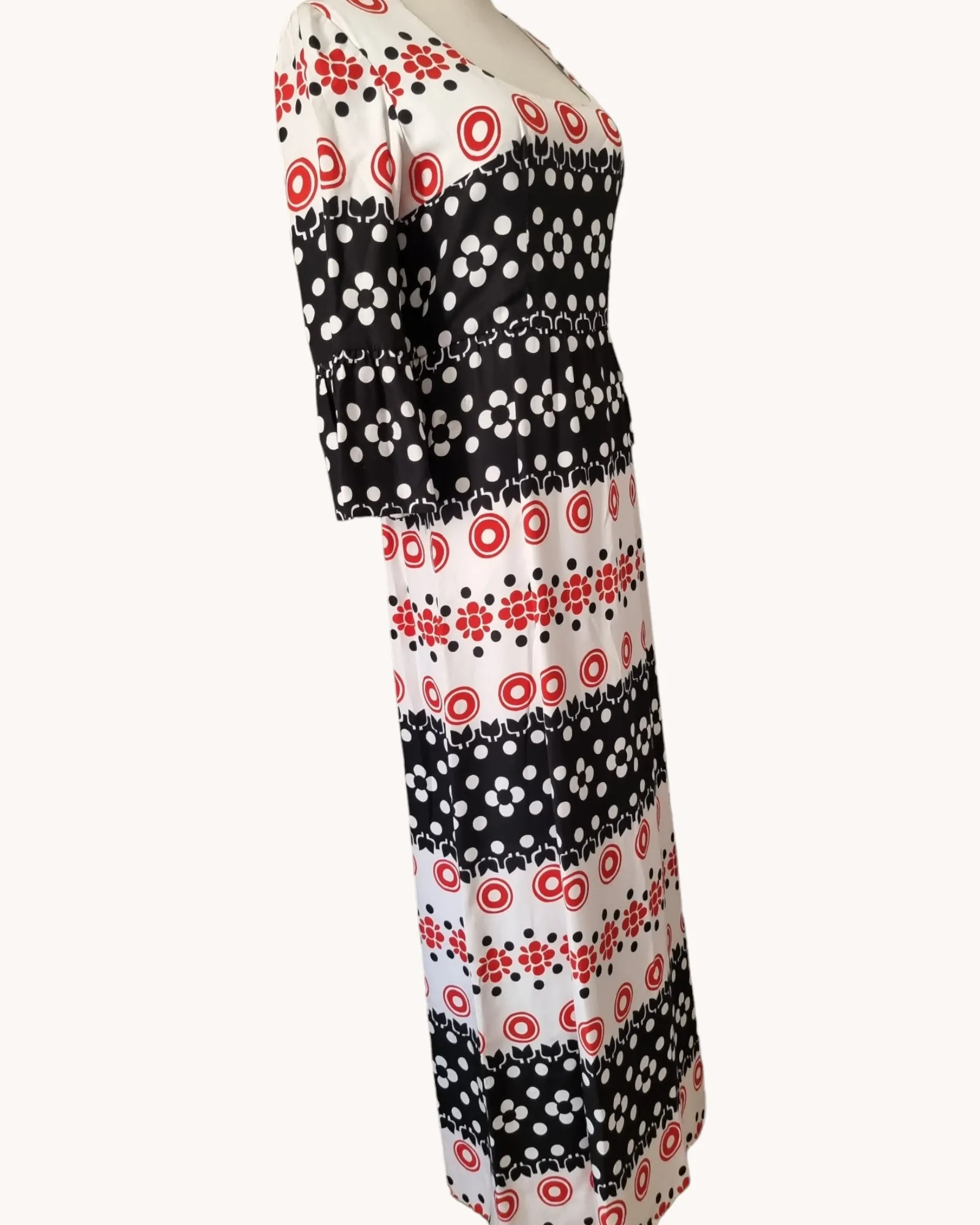 1960s Hardy Amies Maxi Dress M