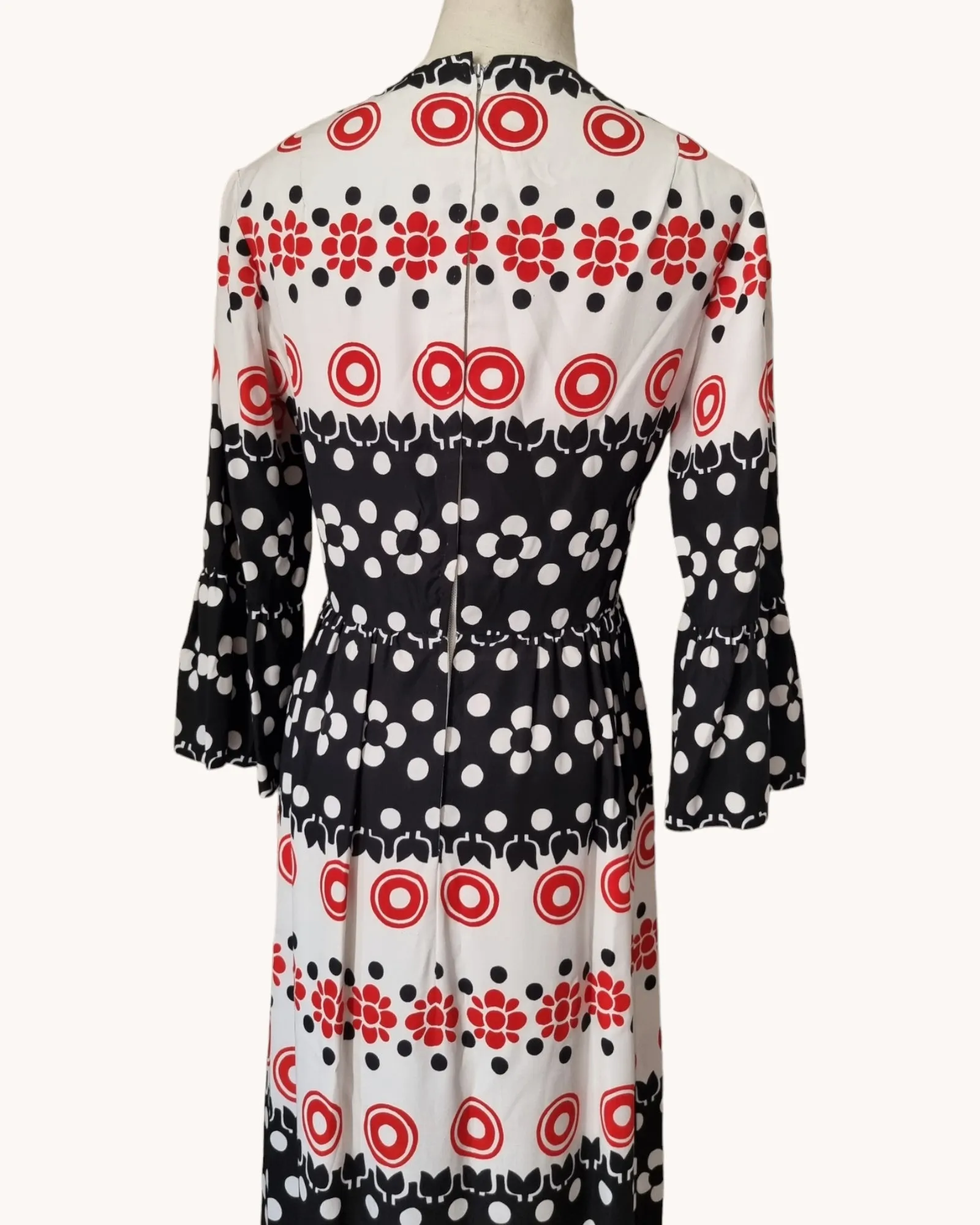 1960s Hardy Amies Maxi Dress M