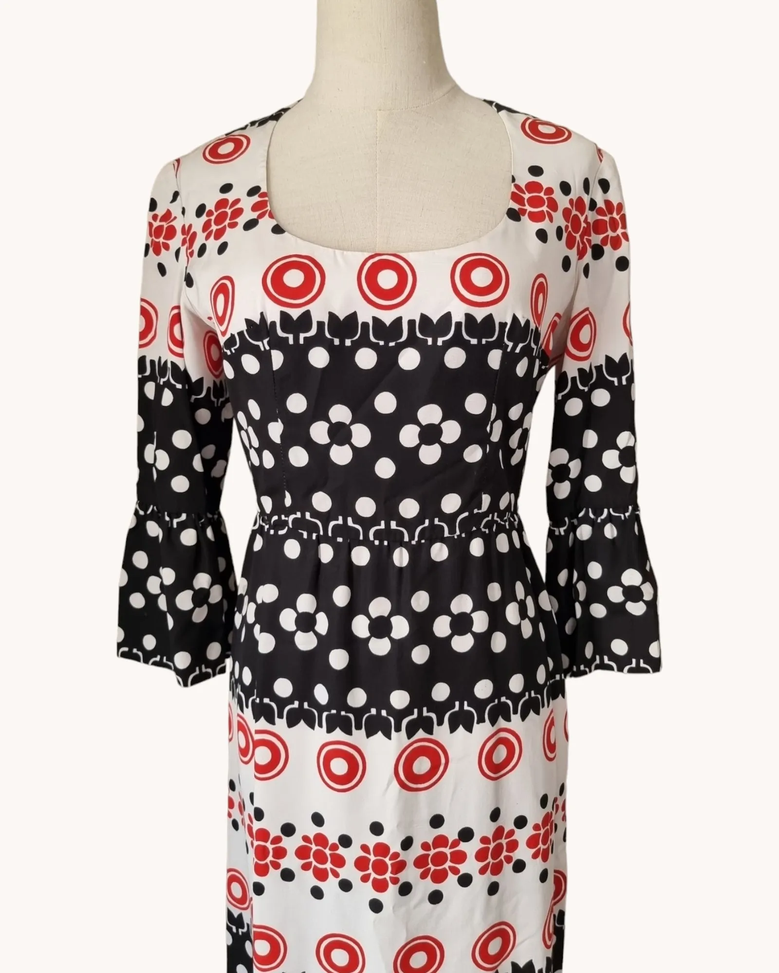 1960s Hardy Amies Maxi Dress M