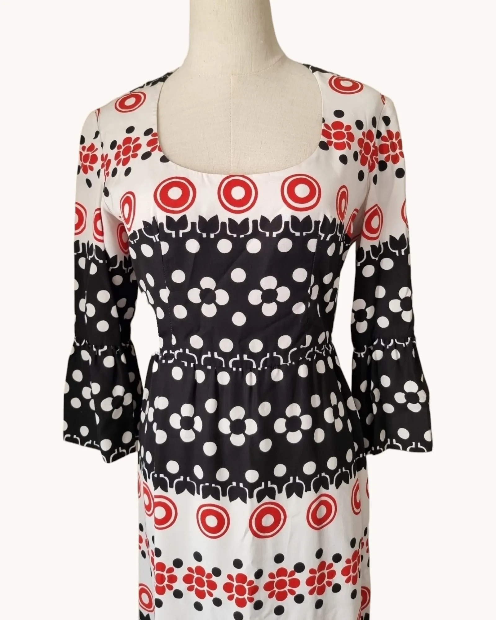 1960s Hardy Amies Maxi Dress M