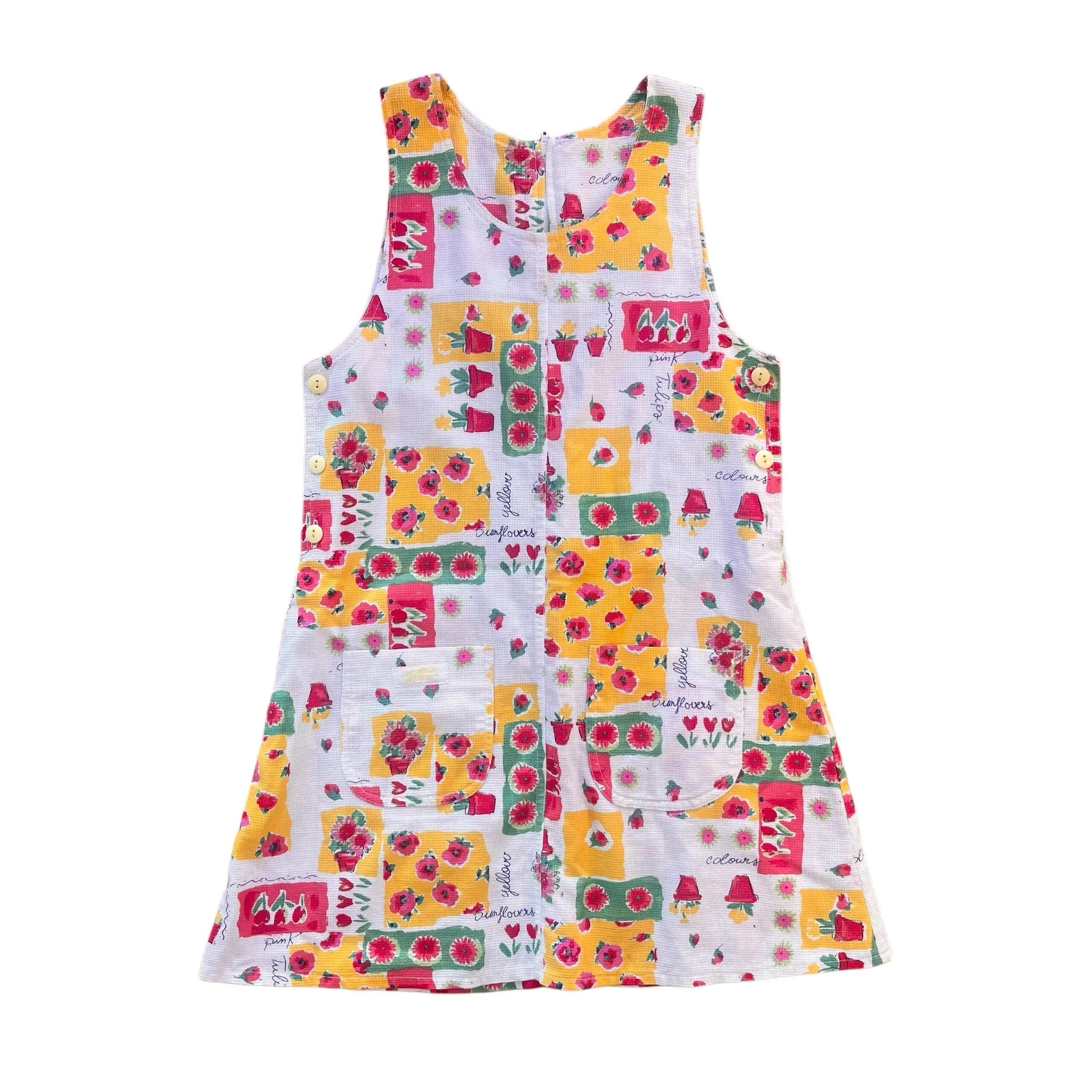 1960's Printed Summer Dress / 8-10Y