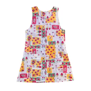 1960's Printed Summer Dress / 8-10Y