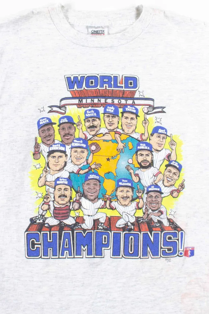 1991 Twins World Champions T-Shirt