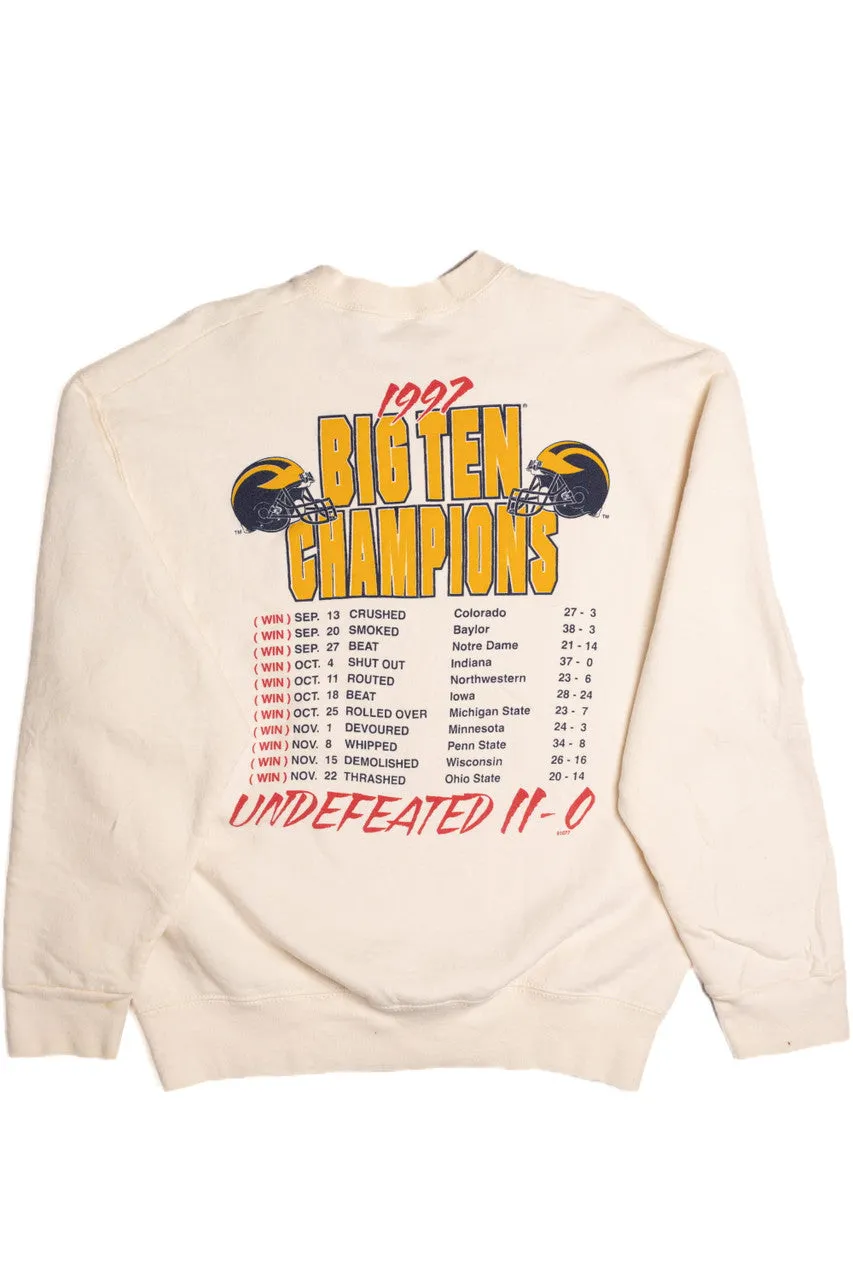 1998 Rose Bowl Michigan Wolverines Sweatshirt 9343