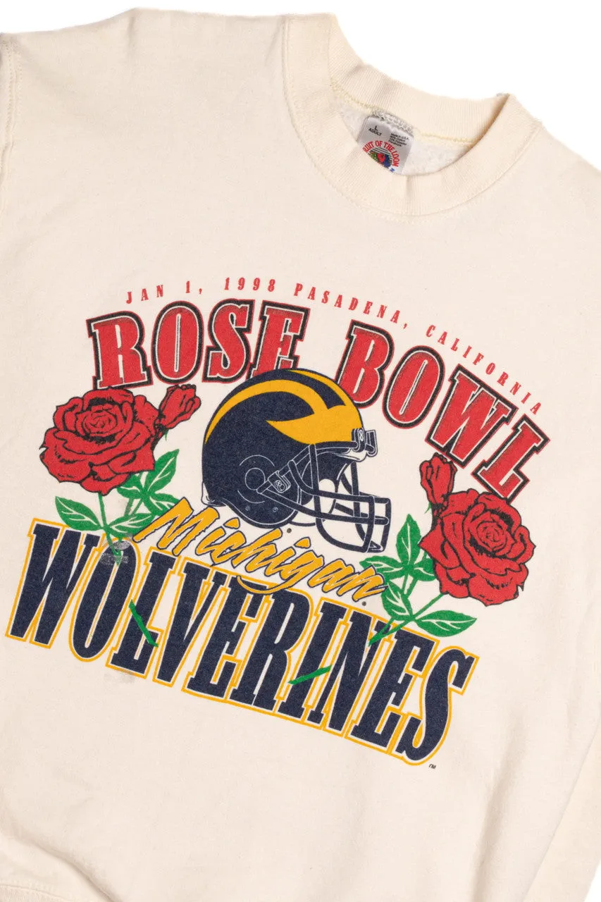 1998 Rose Bowl Michigan Wolverines Sweatshirt 9343