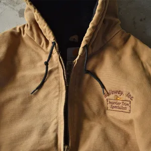 90's Carhartt 企業ロゴ刺繍入り アクティブパーカー 221029