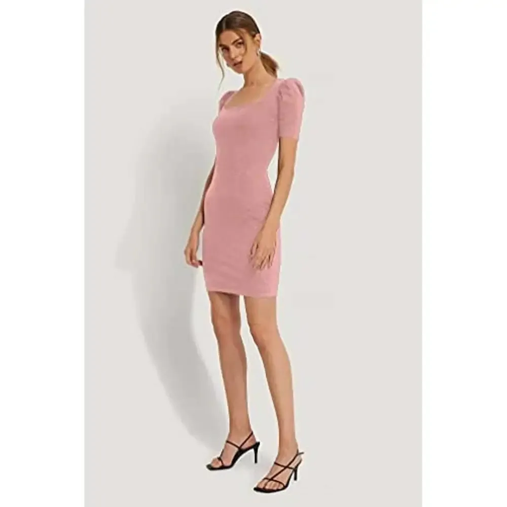 Aahwan Women's Solid Bodycone Mini Dress