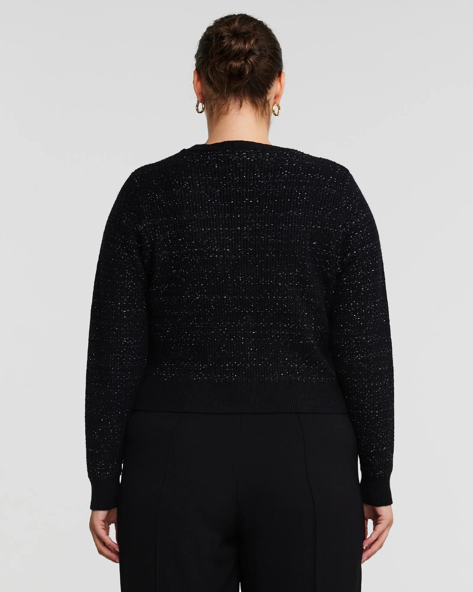 Abbey Cardigan | Black/Silver
