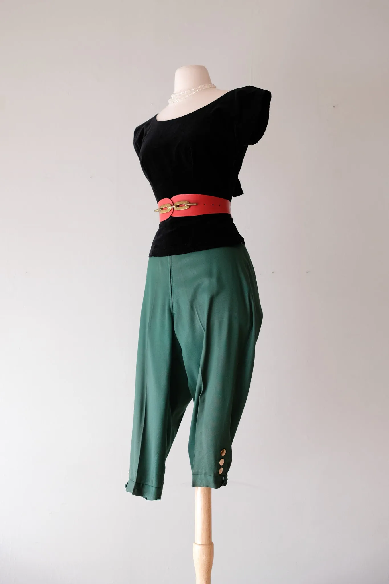 Adorable 1940’s Evergreen Gabardine  Knickers / Sz ML