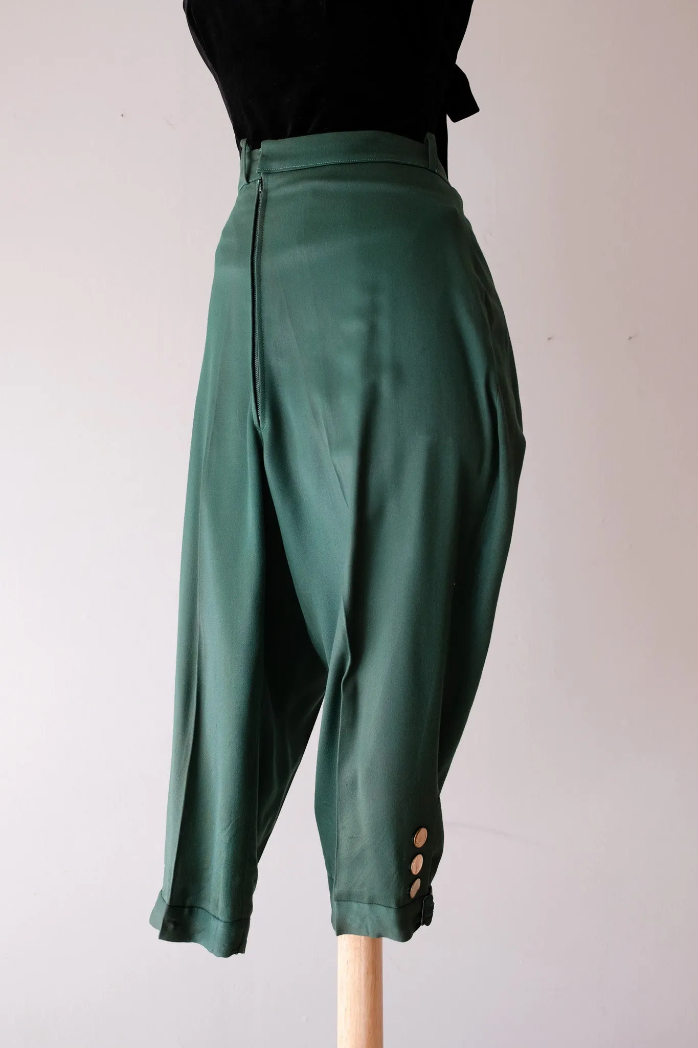 Adorable 1940’s Evergreen Gabardine  Knickers / Sz ML