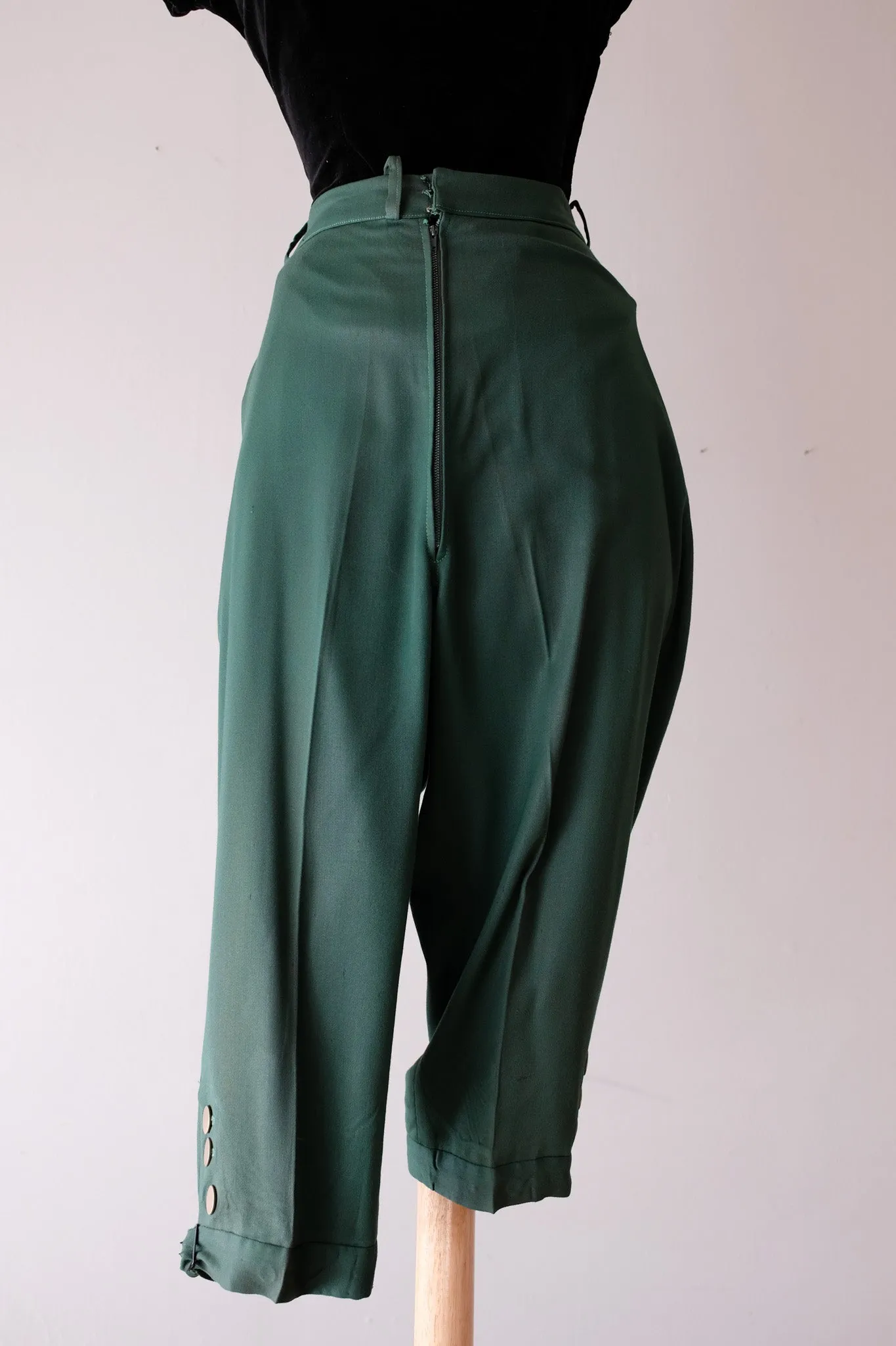 Adorable 1940’s Evergreen Gabardine  Knickers / Sz ML