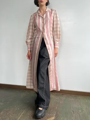Alberta Ferretti Silk Plaids Dress (M)