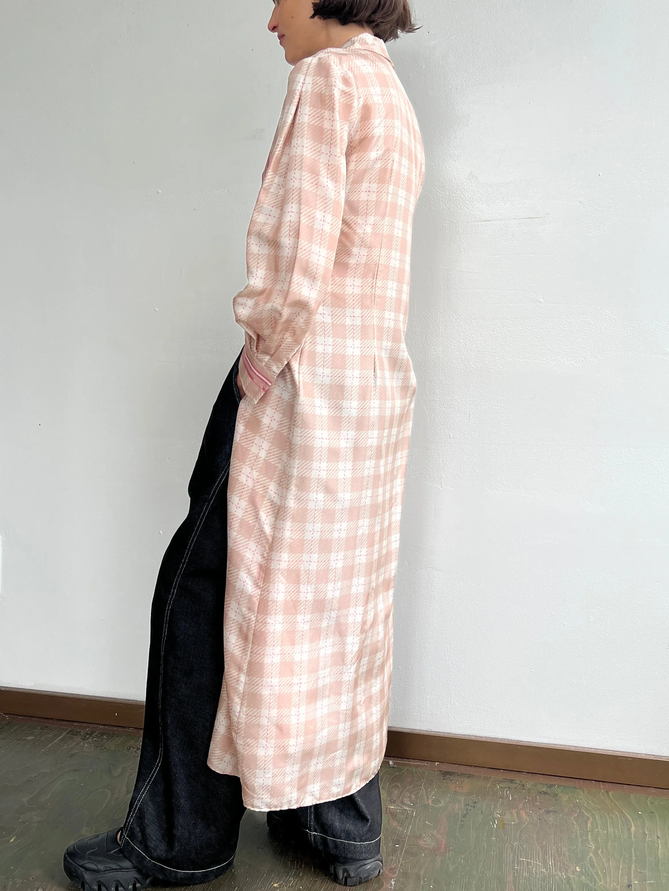 Alberta Ferretti Silk Plaids Dress (M)