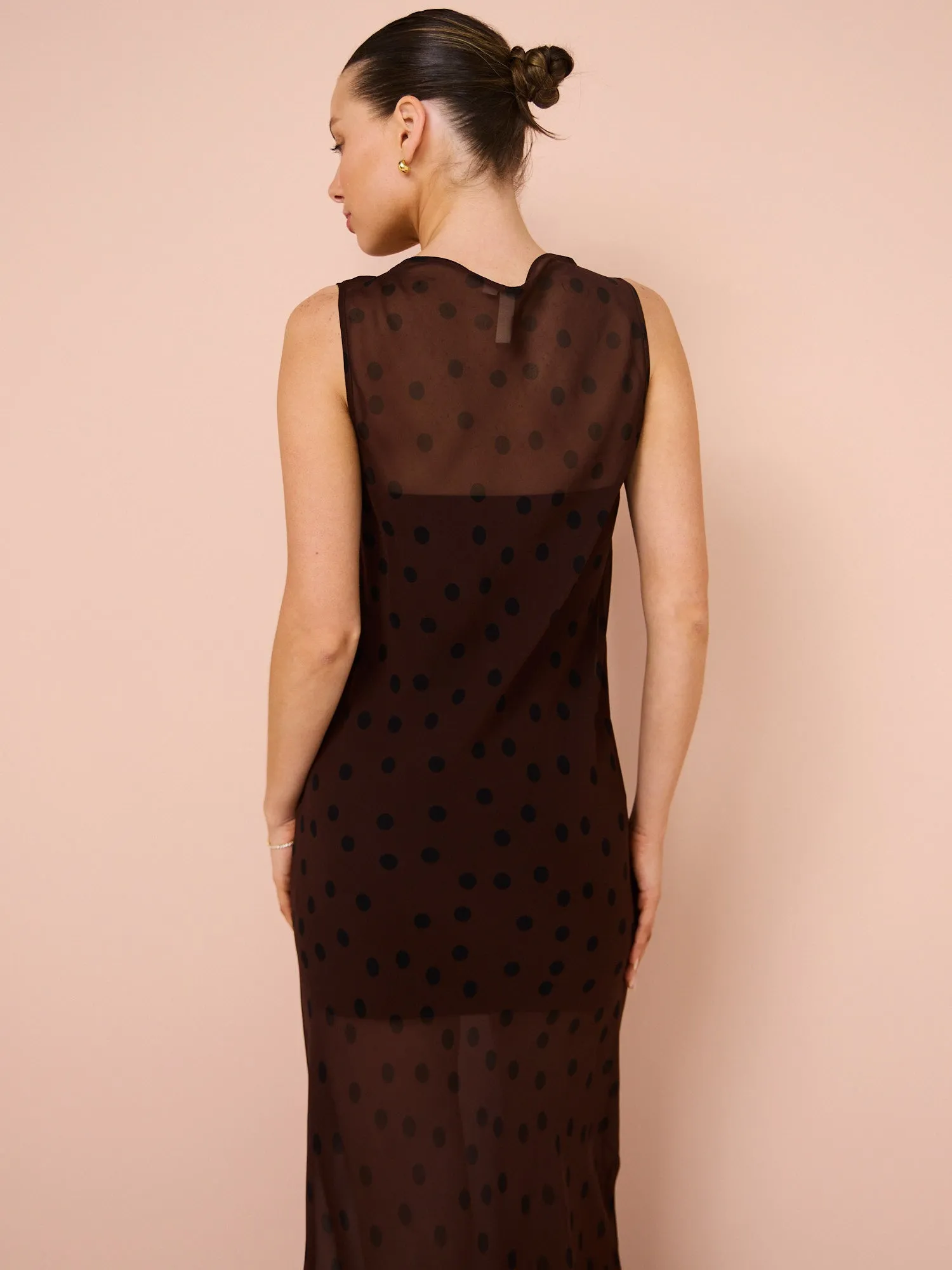 Bec & Bridge Turner Boatneck Maxi Dress in Chocolate/Black