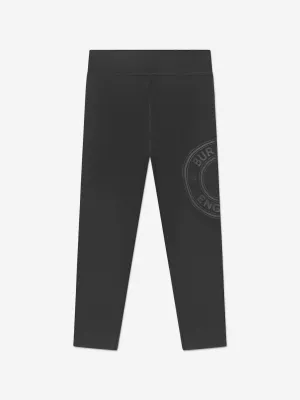 Burberry Girls Gina Roundel Leggings In Black
