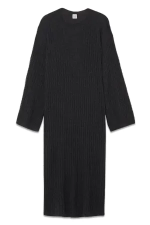 Cable-Knit Cashmere Midi Dress