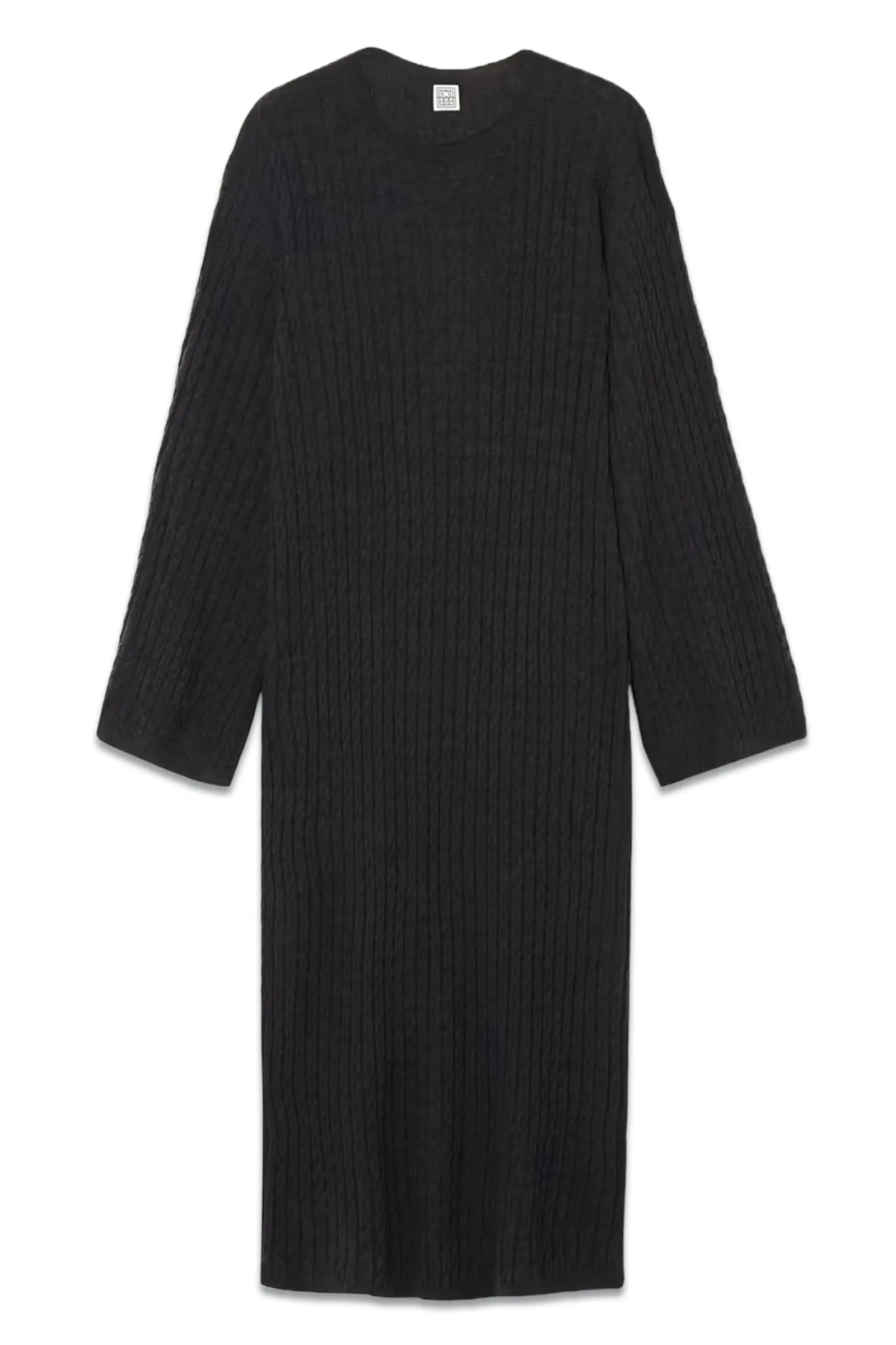 Cable-Knit Cashmere Midi Dress