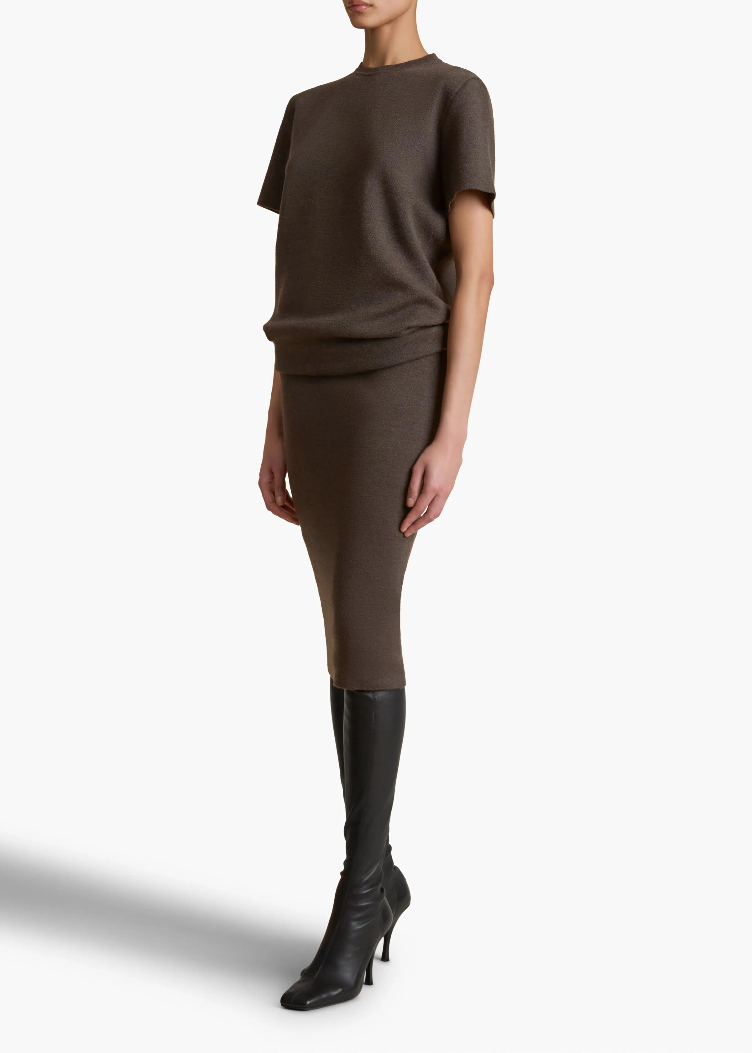 Callas Dress in Grapeseed