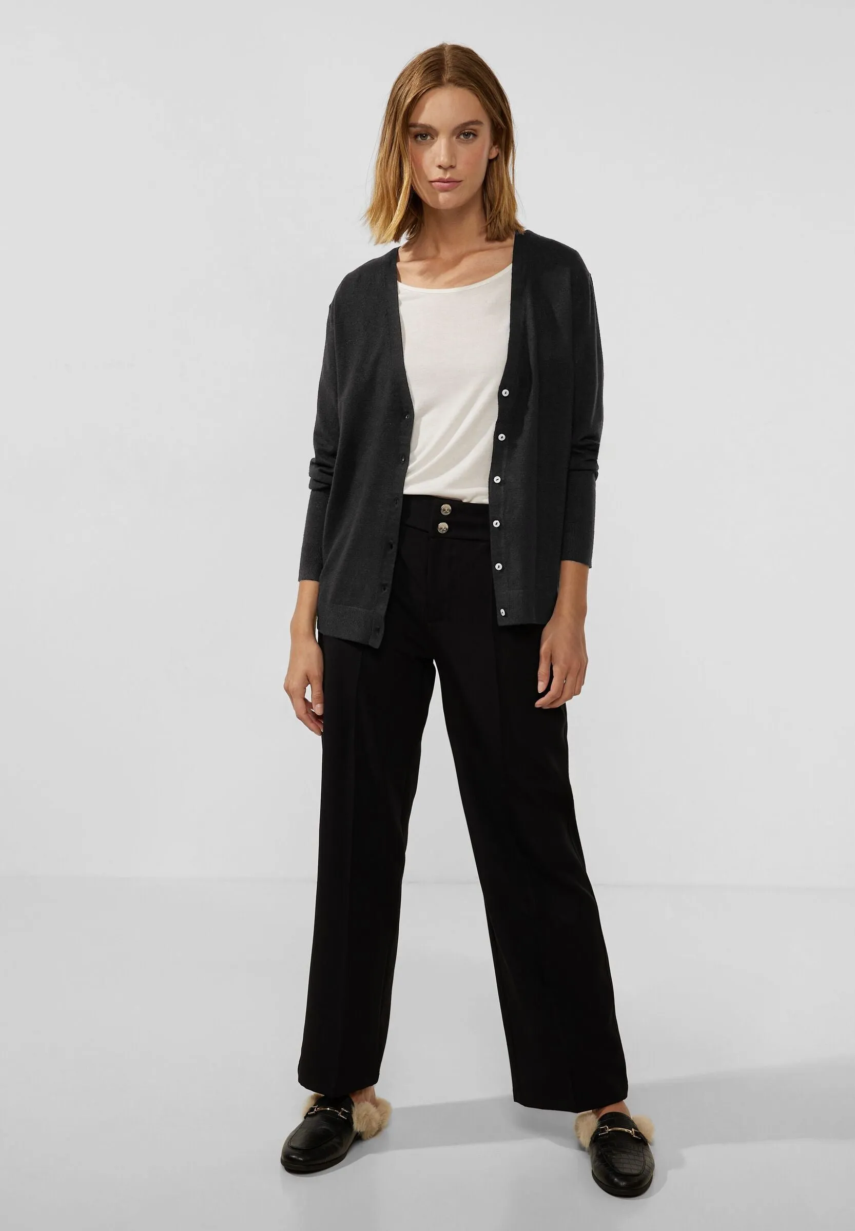 Cardigan mit V-Ausschnitt