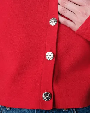 Cardigan Nabel Rouge