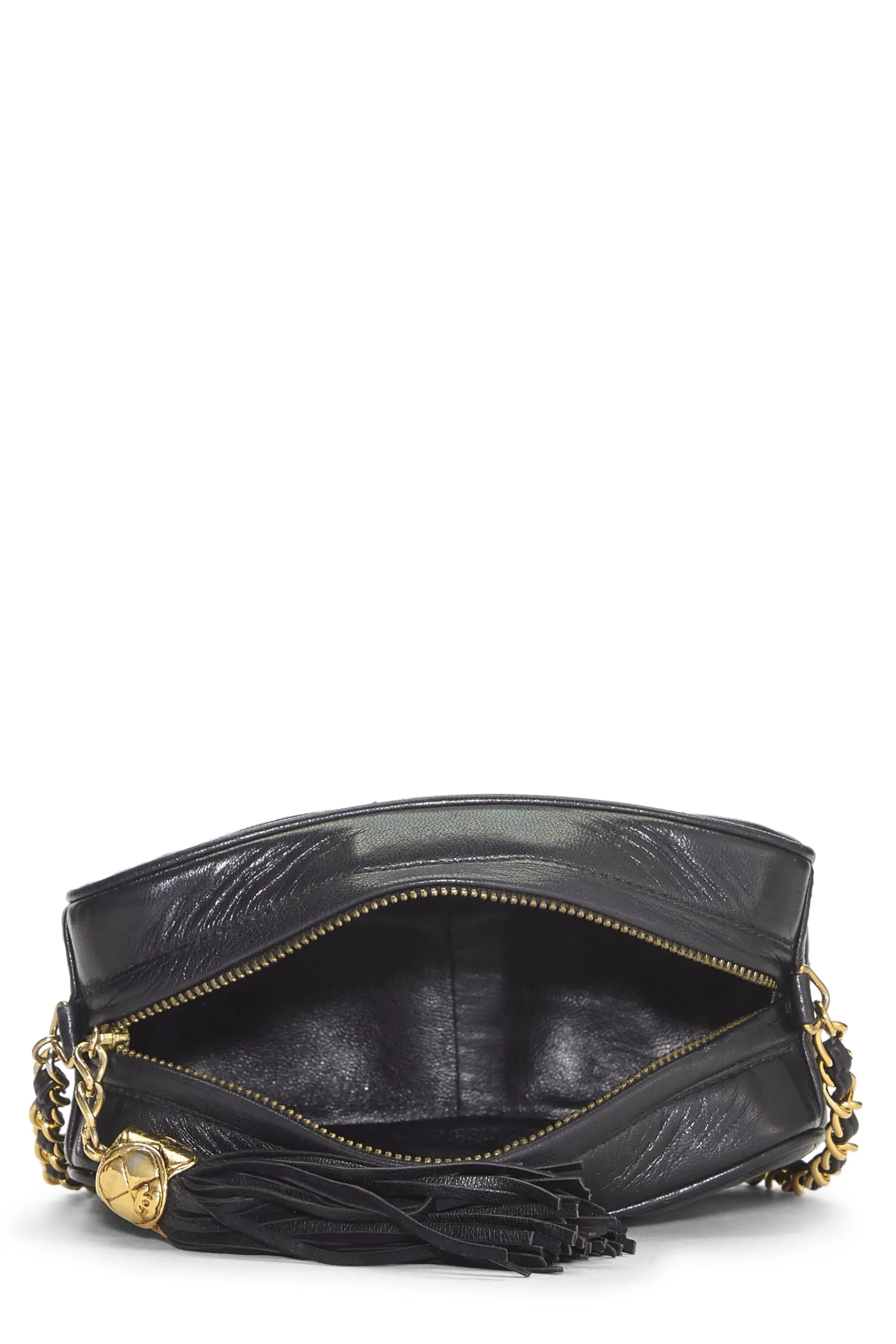 Chanel,  Black Lambskin 'CC' Camera Bag Mini, Black