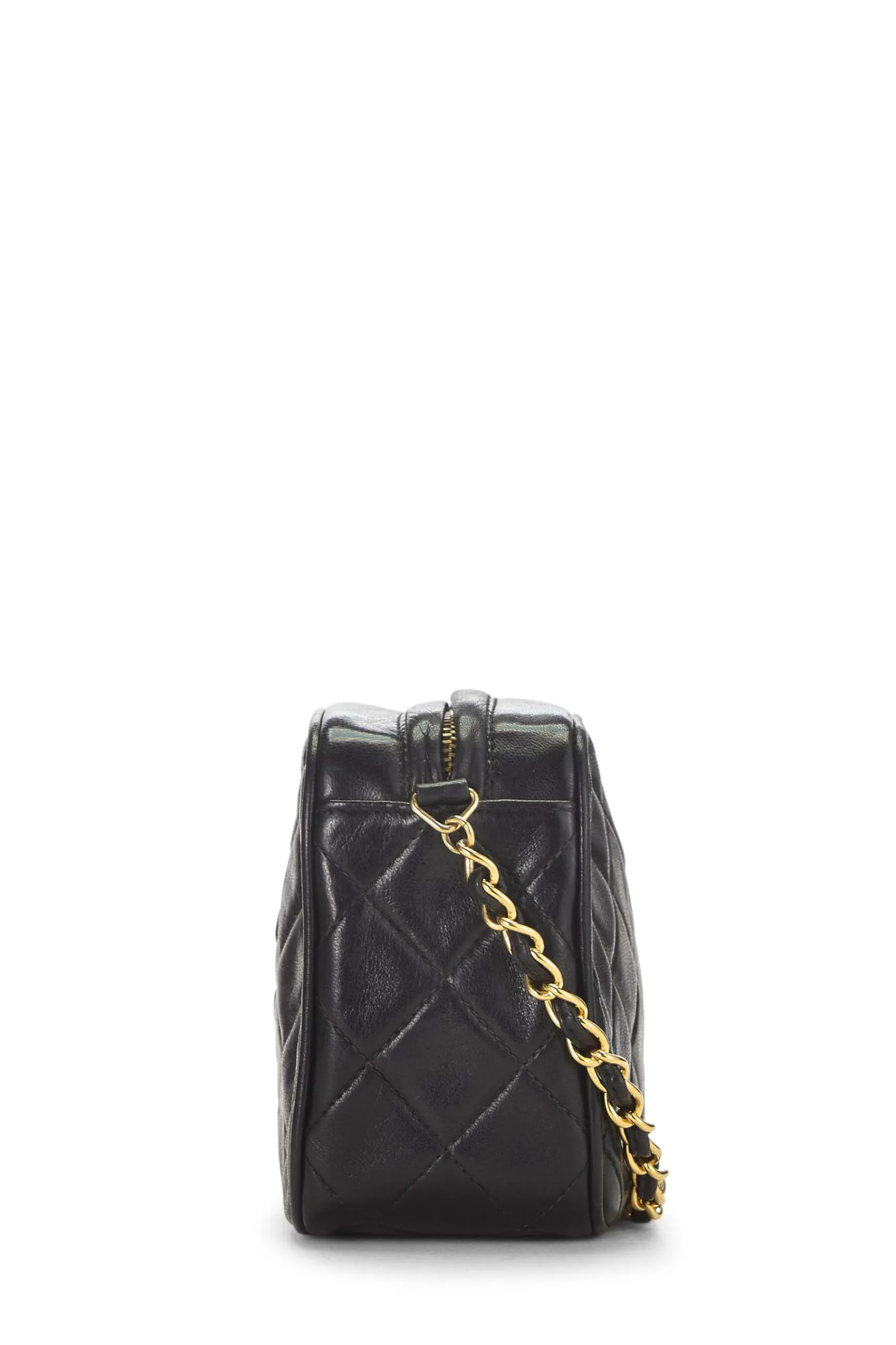 Chanel,  Black Lambskin 'CC' Camera Bag Mini, Black