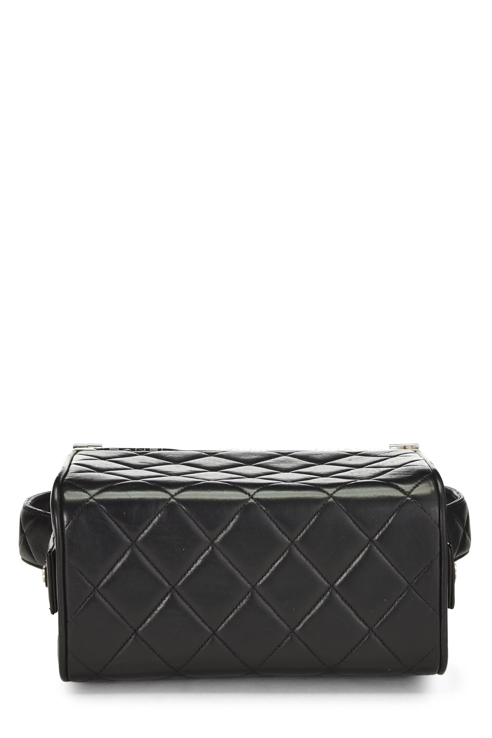 Chanel,  Black Quilted Lambskin Box Vanity Small, Black