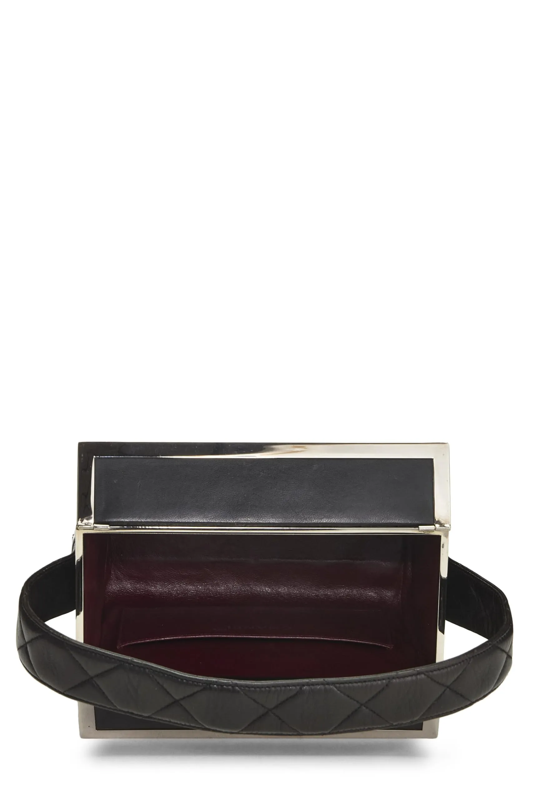 Chanel,  Black Quilted Lambskin Box Vanity Small, Black