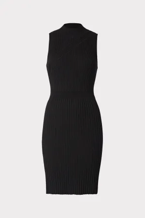 Chevron Rib Fitted Dress