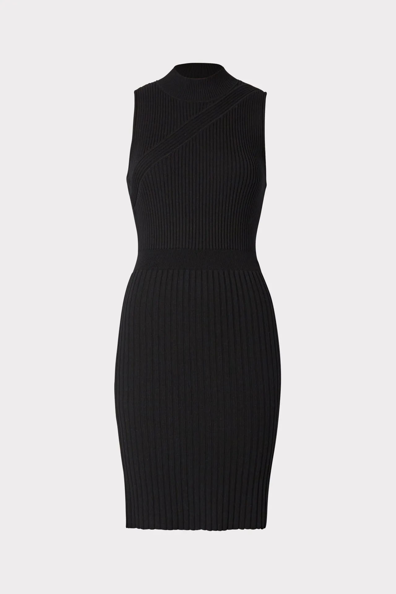 Chevron Rib Fitted Dress