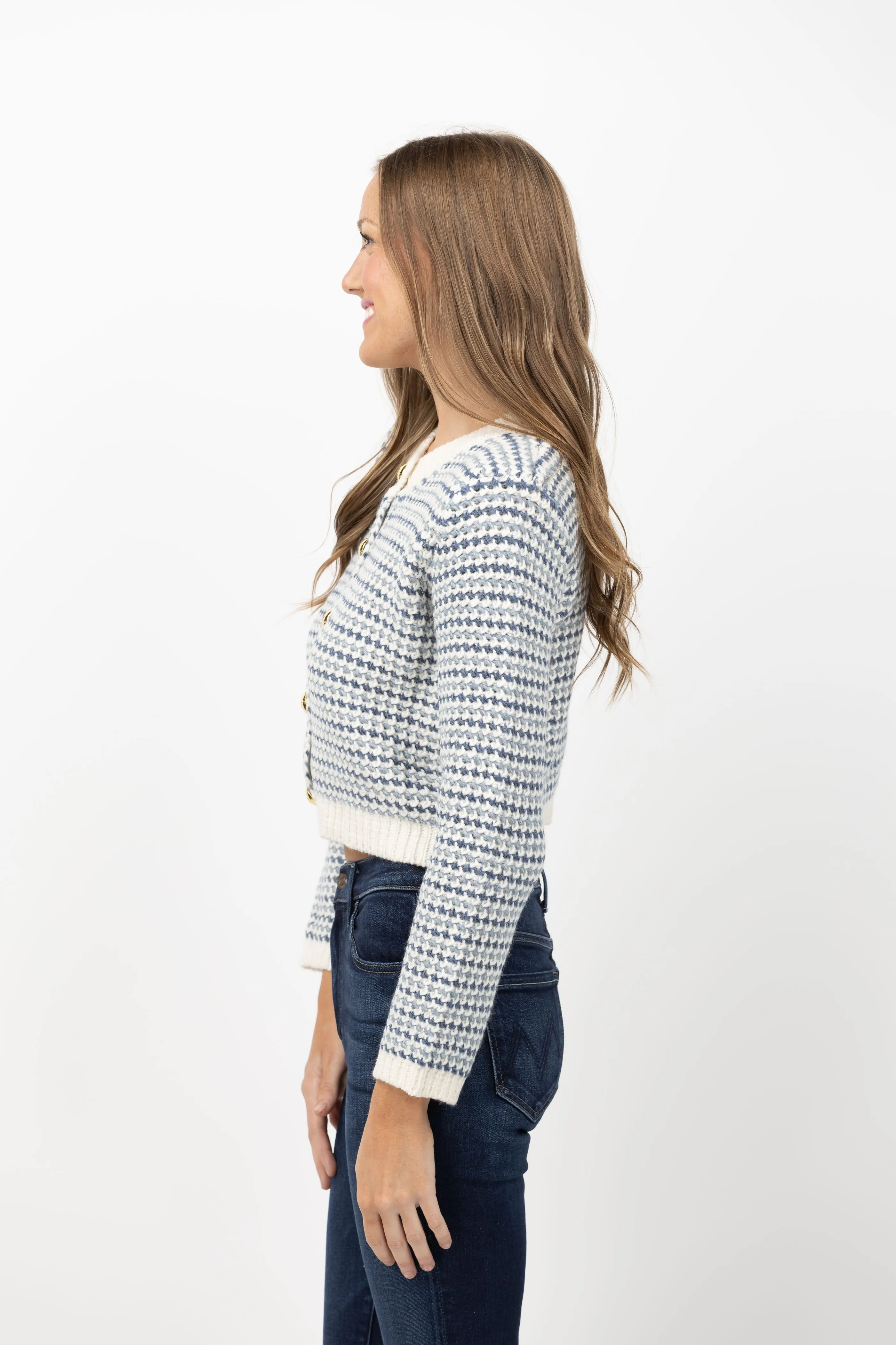 Cinq a Sept Romina Cardigan in Ivory Multi