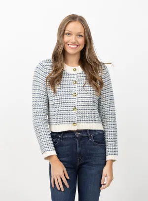 Cinq a Sept Romina Cardigan in Ivory Multi