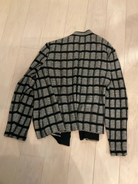 {{ClientCode}} TAN/BLK MING WANG BLAZER, M