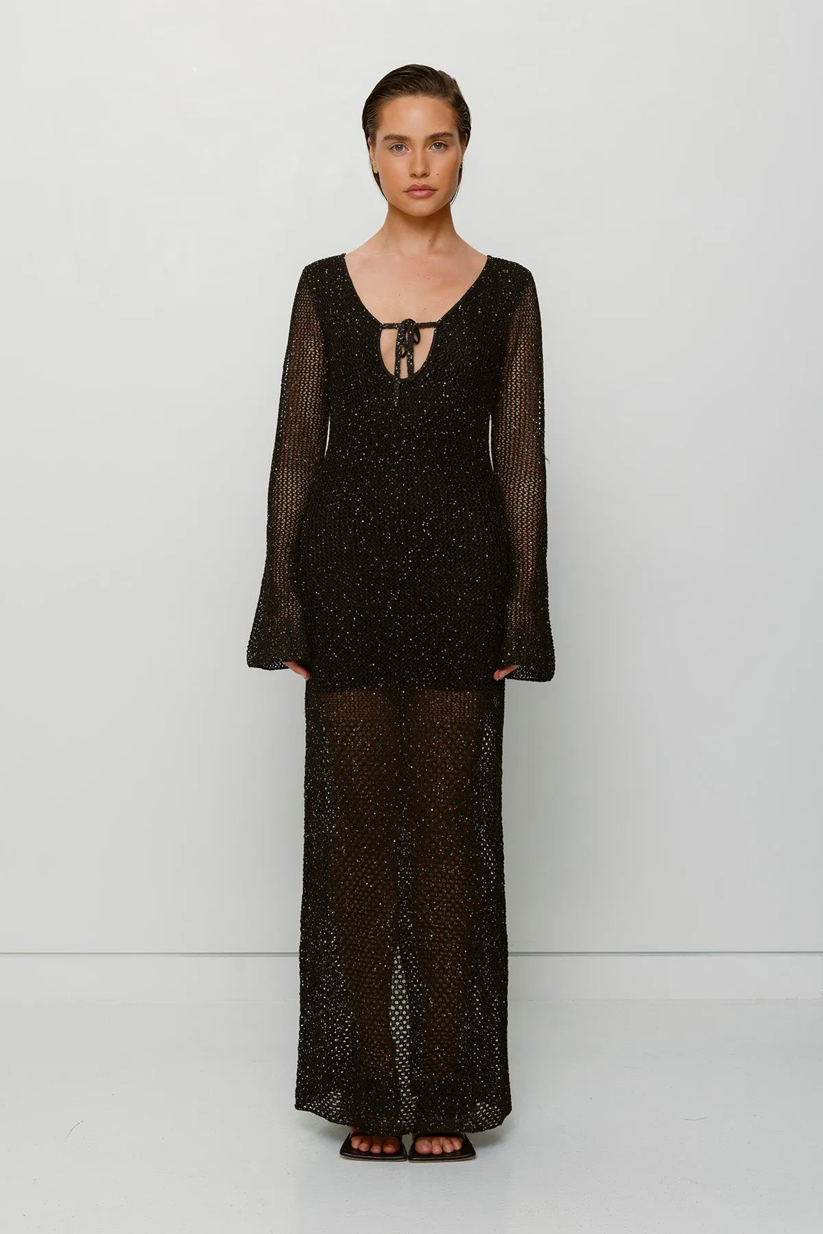 Coi Sequin Dress - Noir