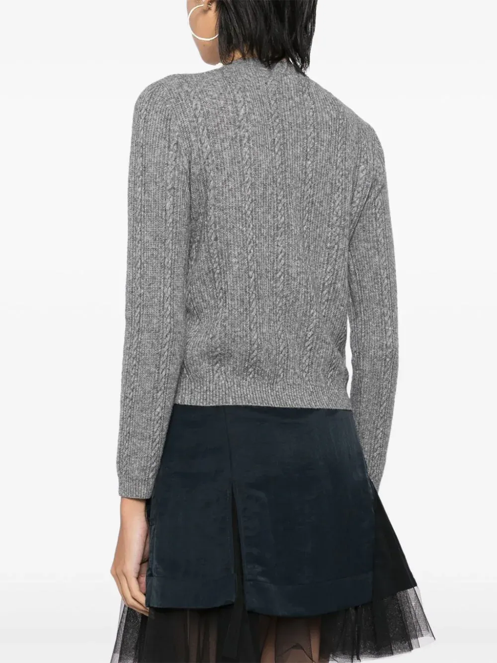 Collar Embellished Cardigan