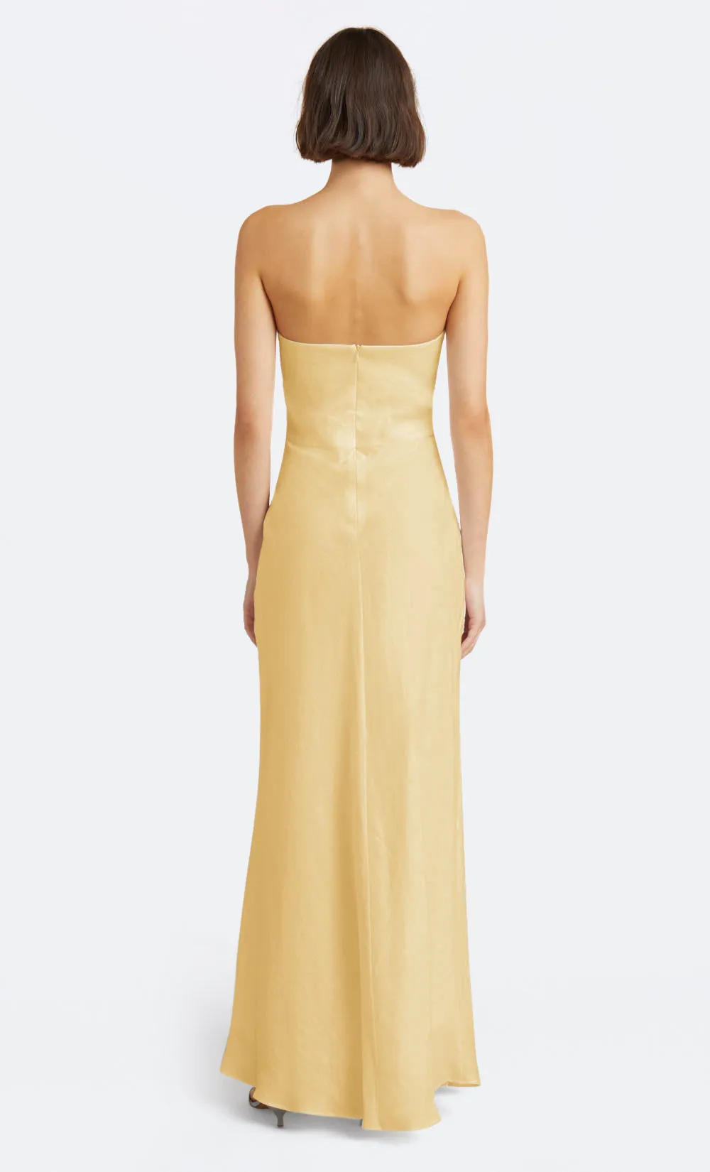CYNTHIA STRAPLESS MAXI DRESS - STRAW