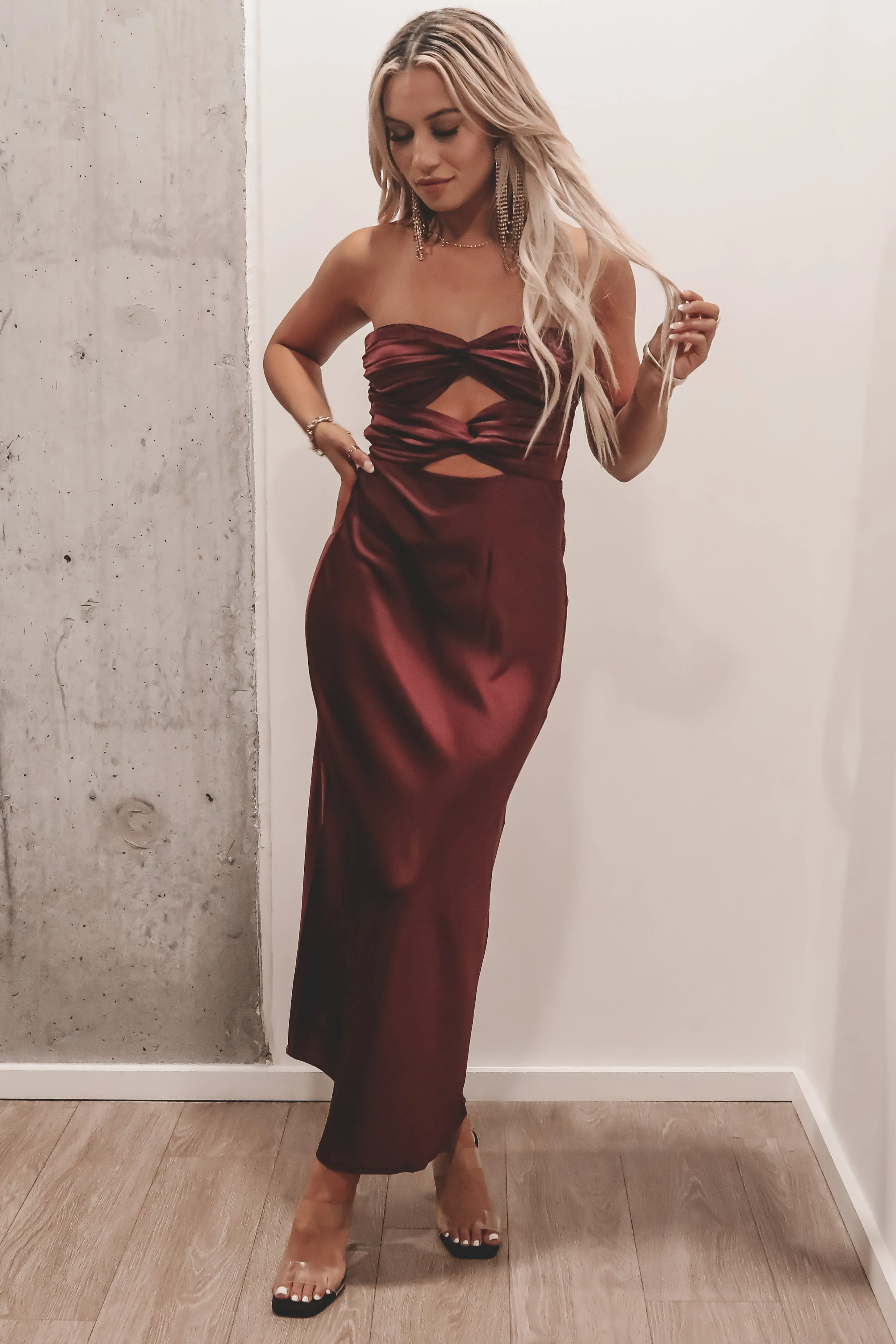DEAL The Girls Have Arrived Strapless Maxi Dress