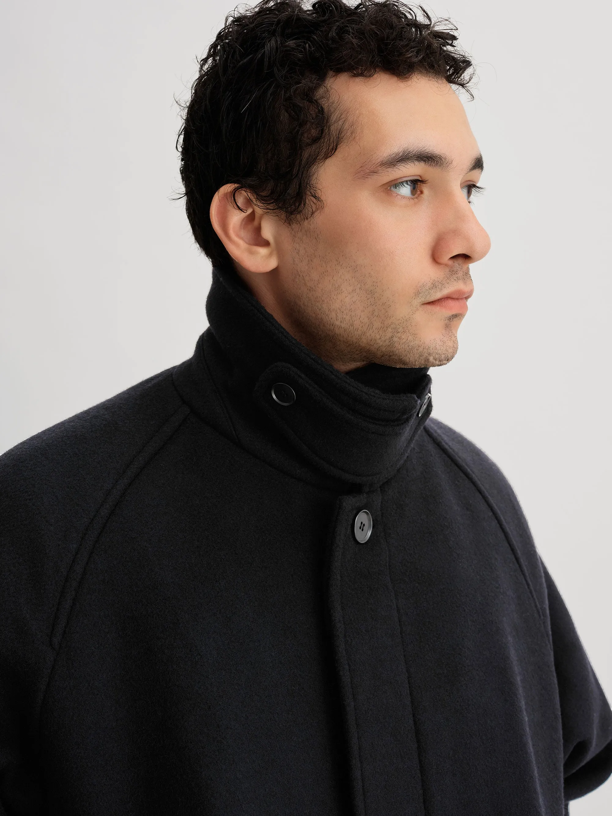 Double Weave Wool Overcoat