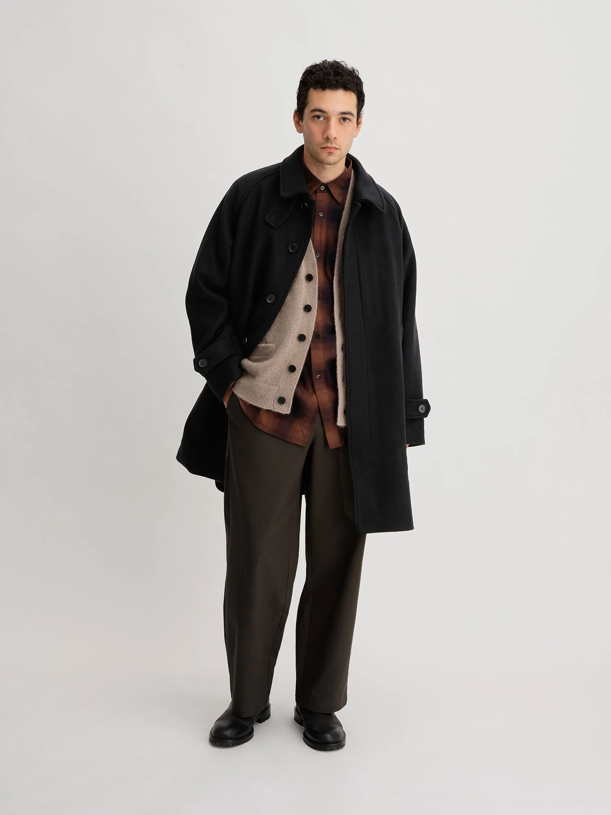 Double Weave Wool Overcoat