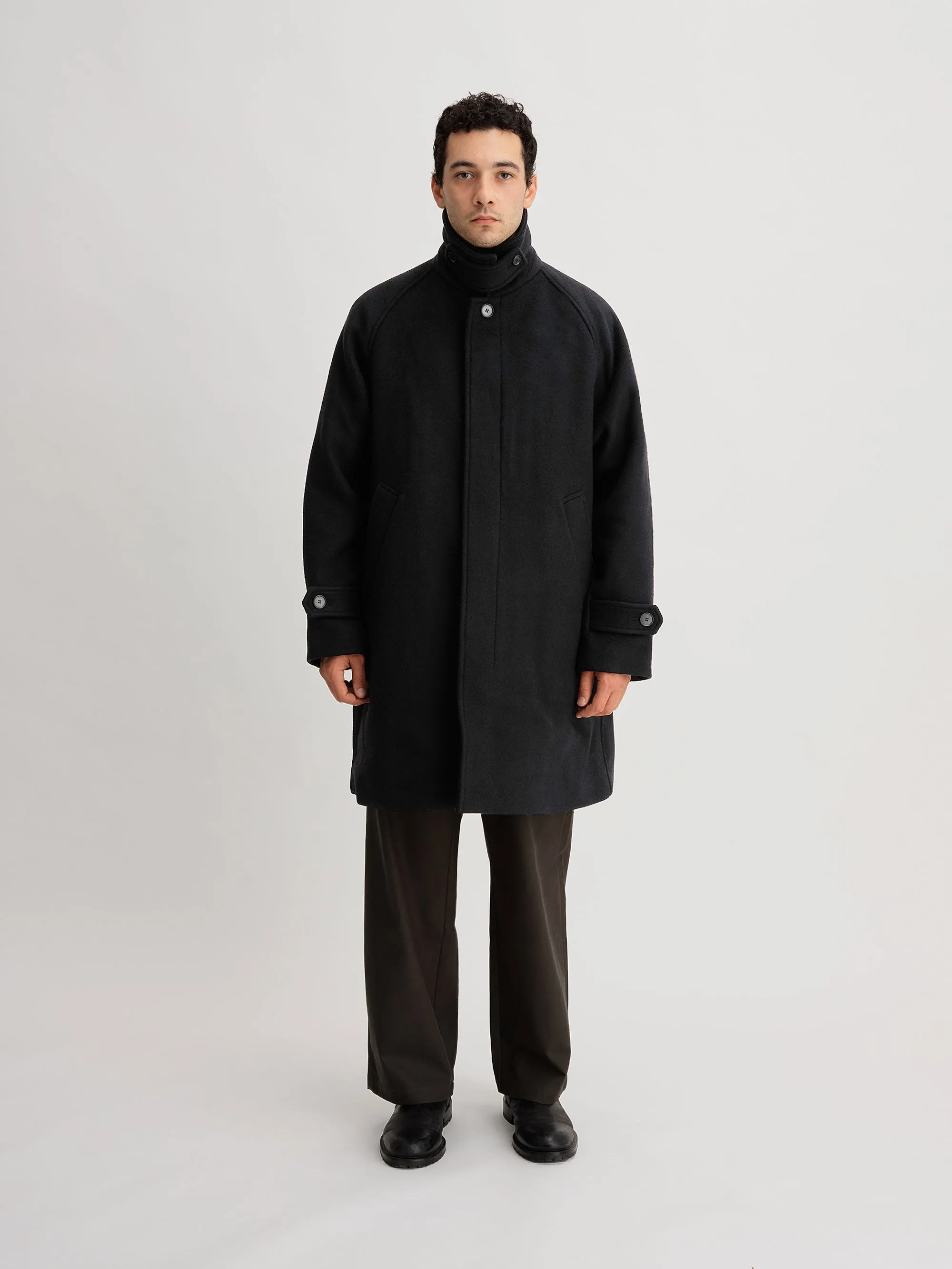 Double Weave Wool Overcoat