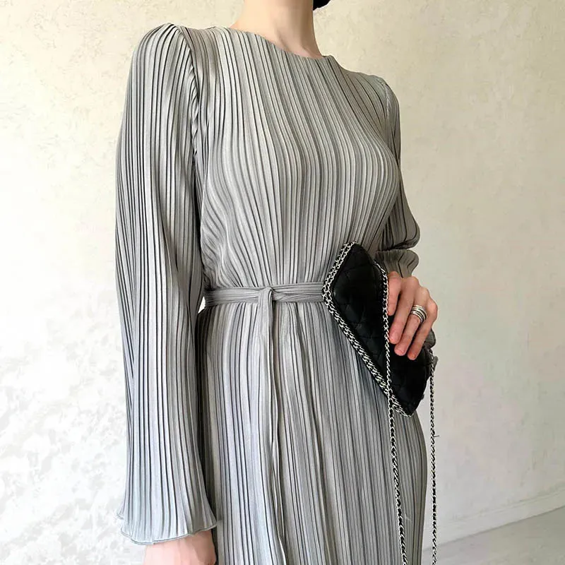 DressBetty - 2024 Sexy Spring O-neck Party Maxi Flare Femme Bodycon Dress