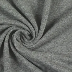 Dutch 220 gms cotton/spandex knit - charcoal heather