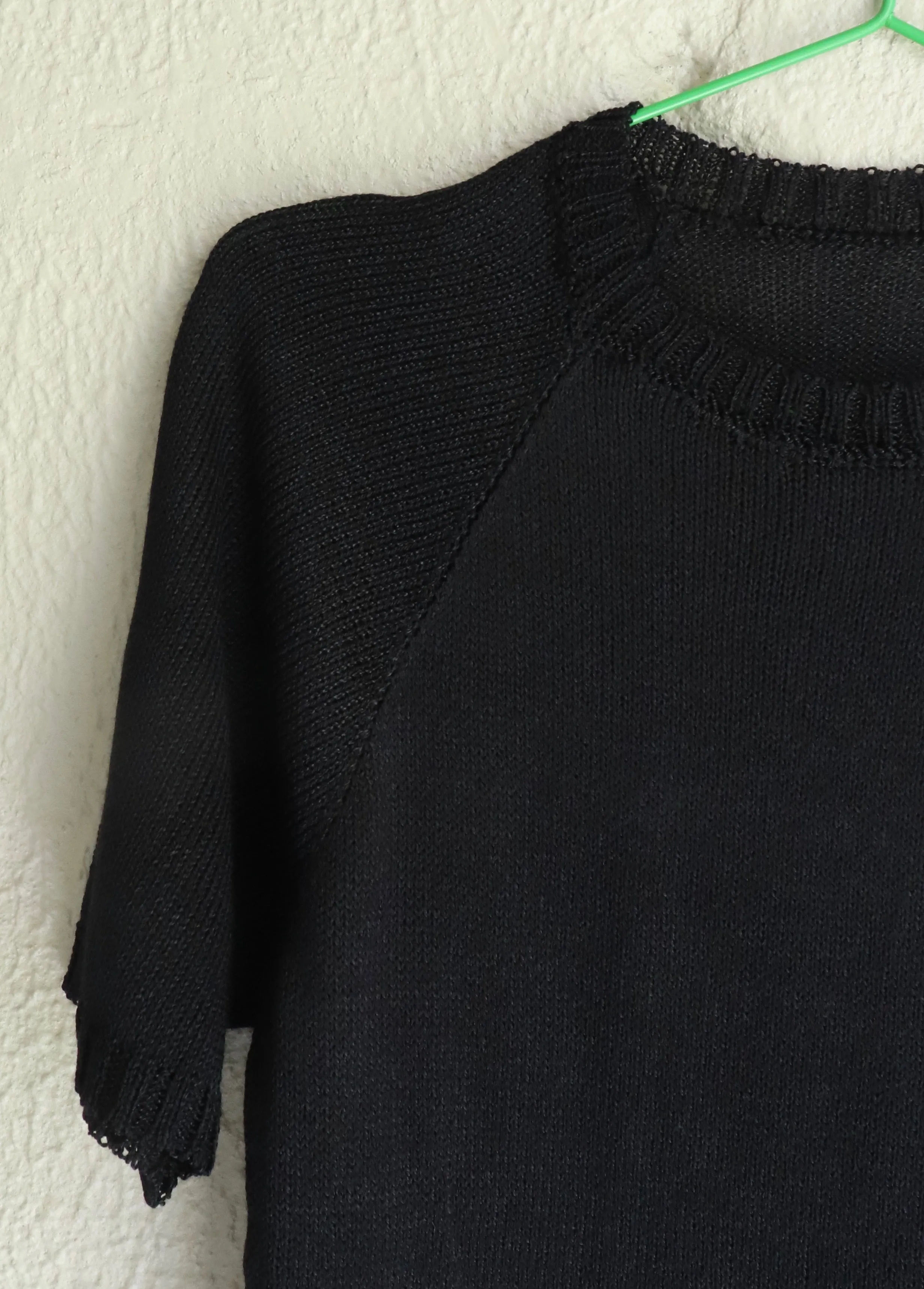 Earlymade Raglan Knit Shirt - Black
