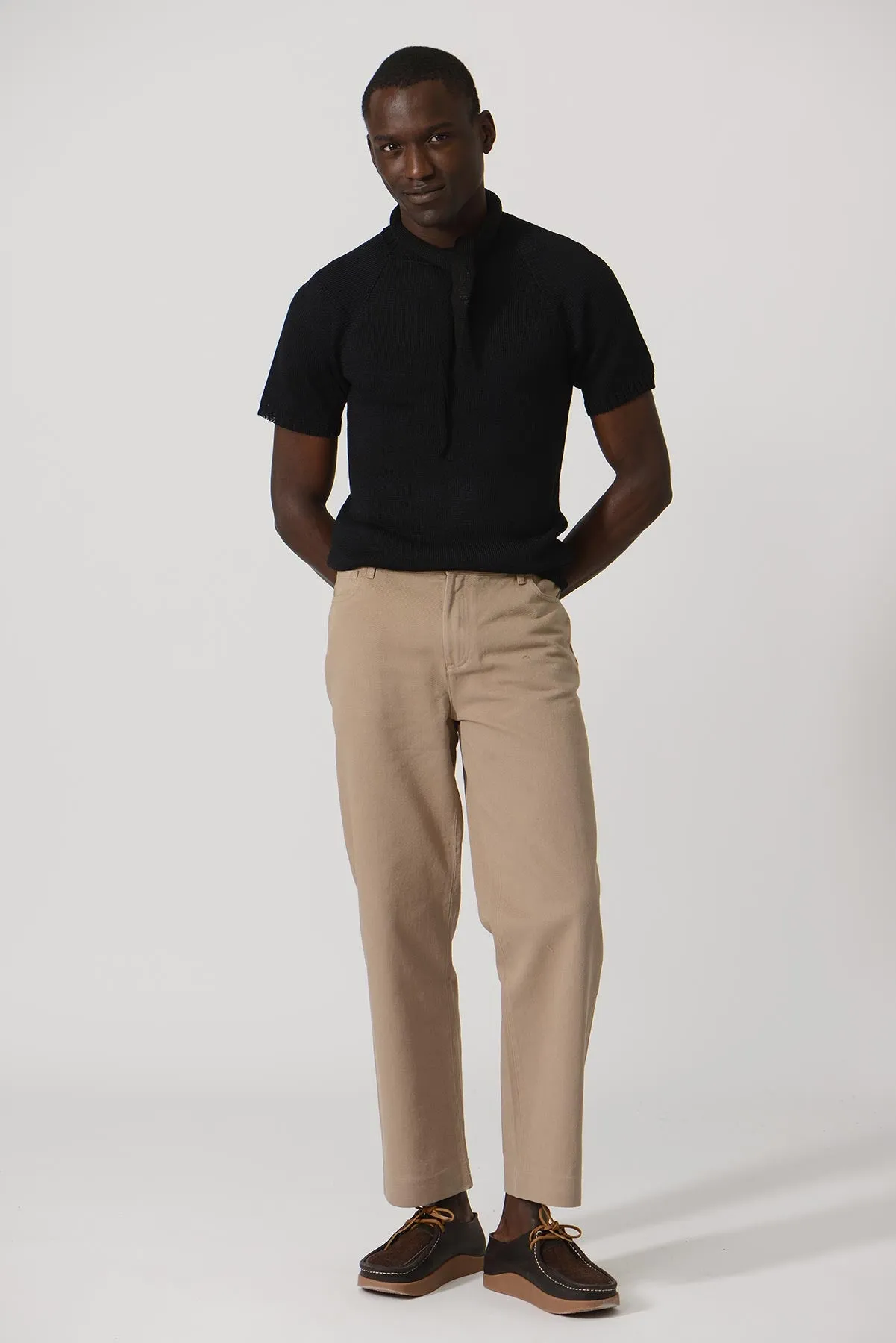 Earlymade Raglan Knit Shirt - Black