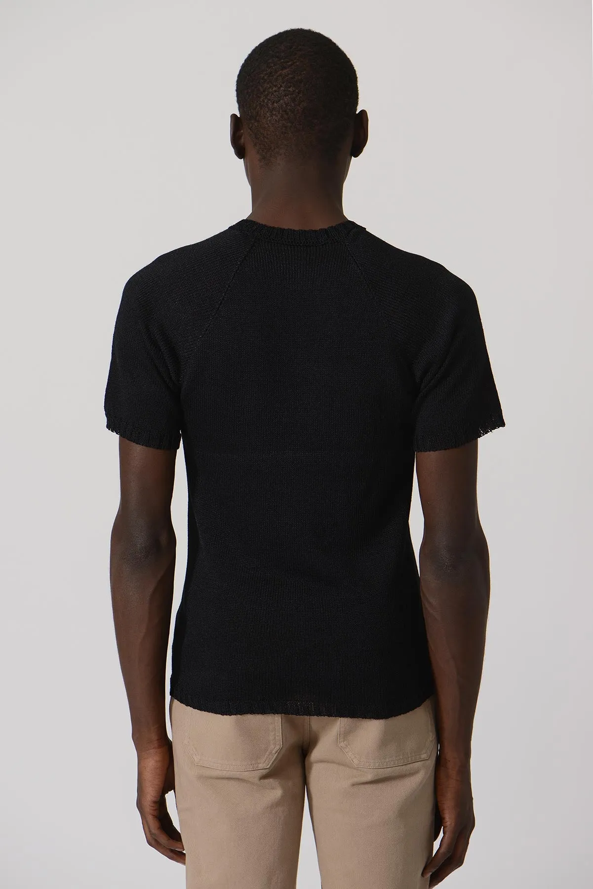 Earlymade Raglan Knit Shirt - Black