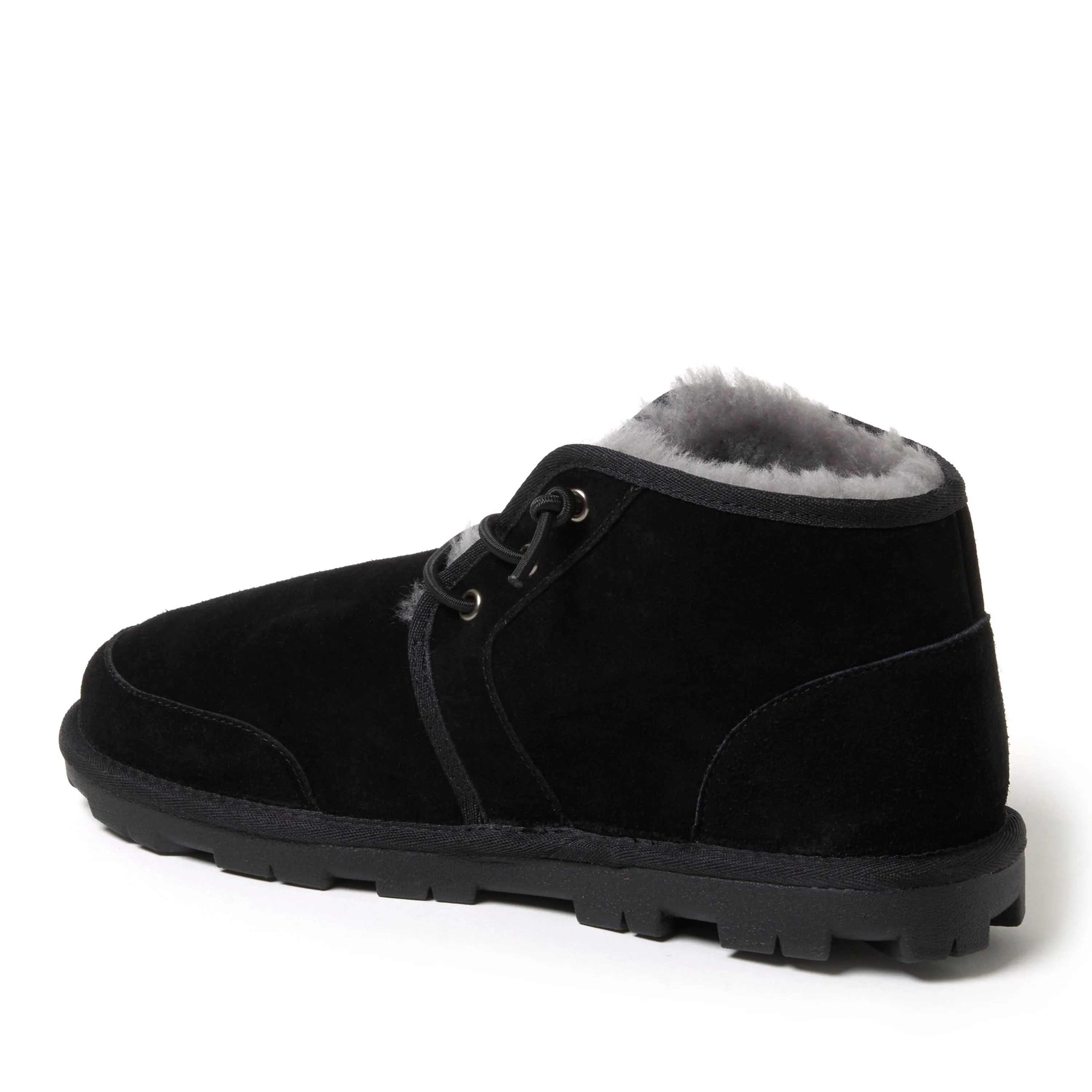 Fireside by Dearfoams Men's Shepparton Lace Up Shearling Bootie