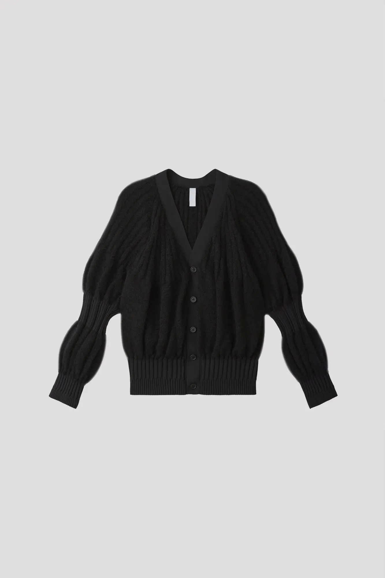 FLUTED MOHAIR CARDIGAN