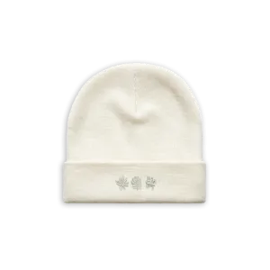 Foliage Beanie - Vintage White
