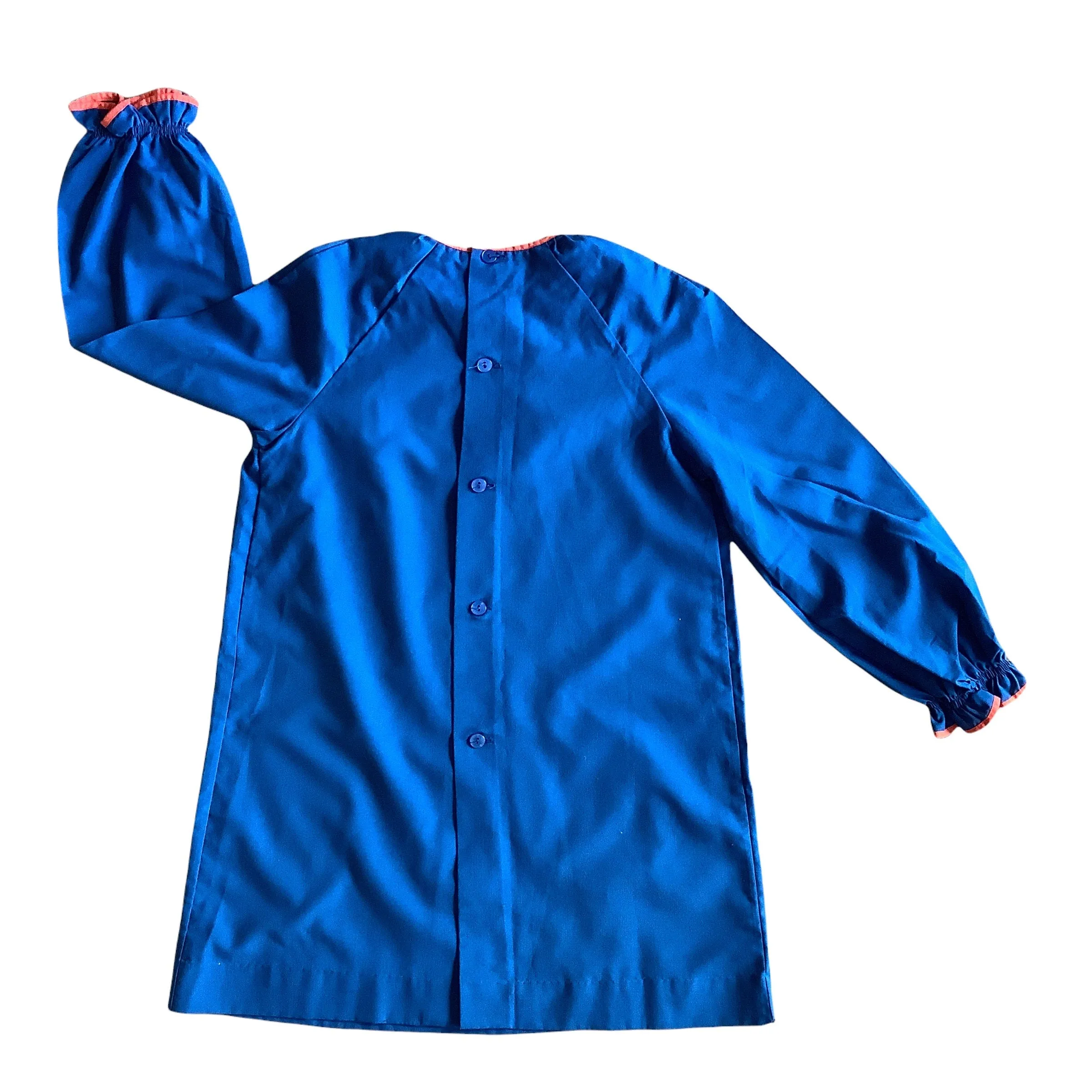 French Vintage 1960's Blue Dress / Blouse / 6-8Y